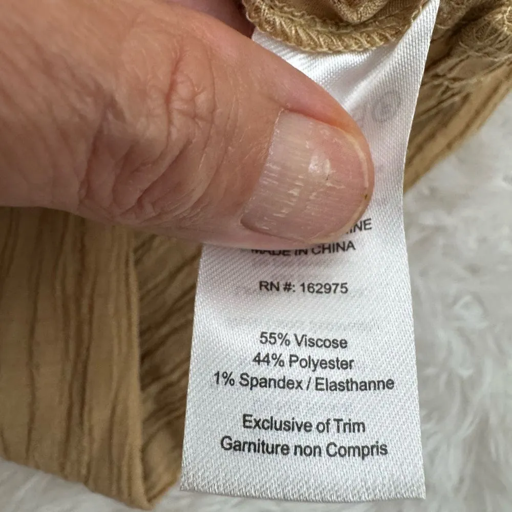 The Range Gauze Wide Leg Pant in Tanlines Size M NWT - Image 3