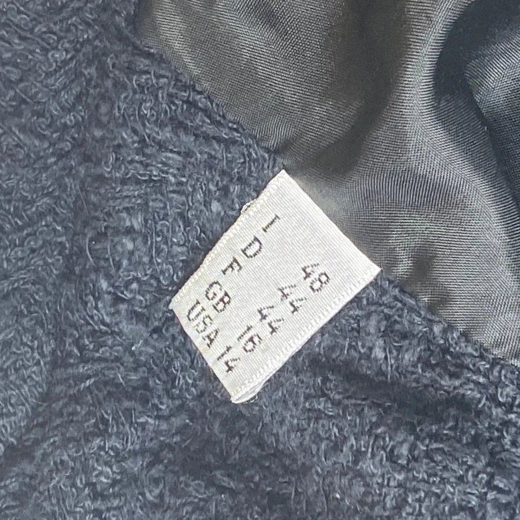 Boutique Moschino ✈︎ Ladylike Classic Woven Fringe Jacket ✈︎ Black White ✈︎ 14 - Image 11