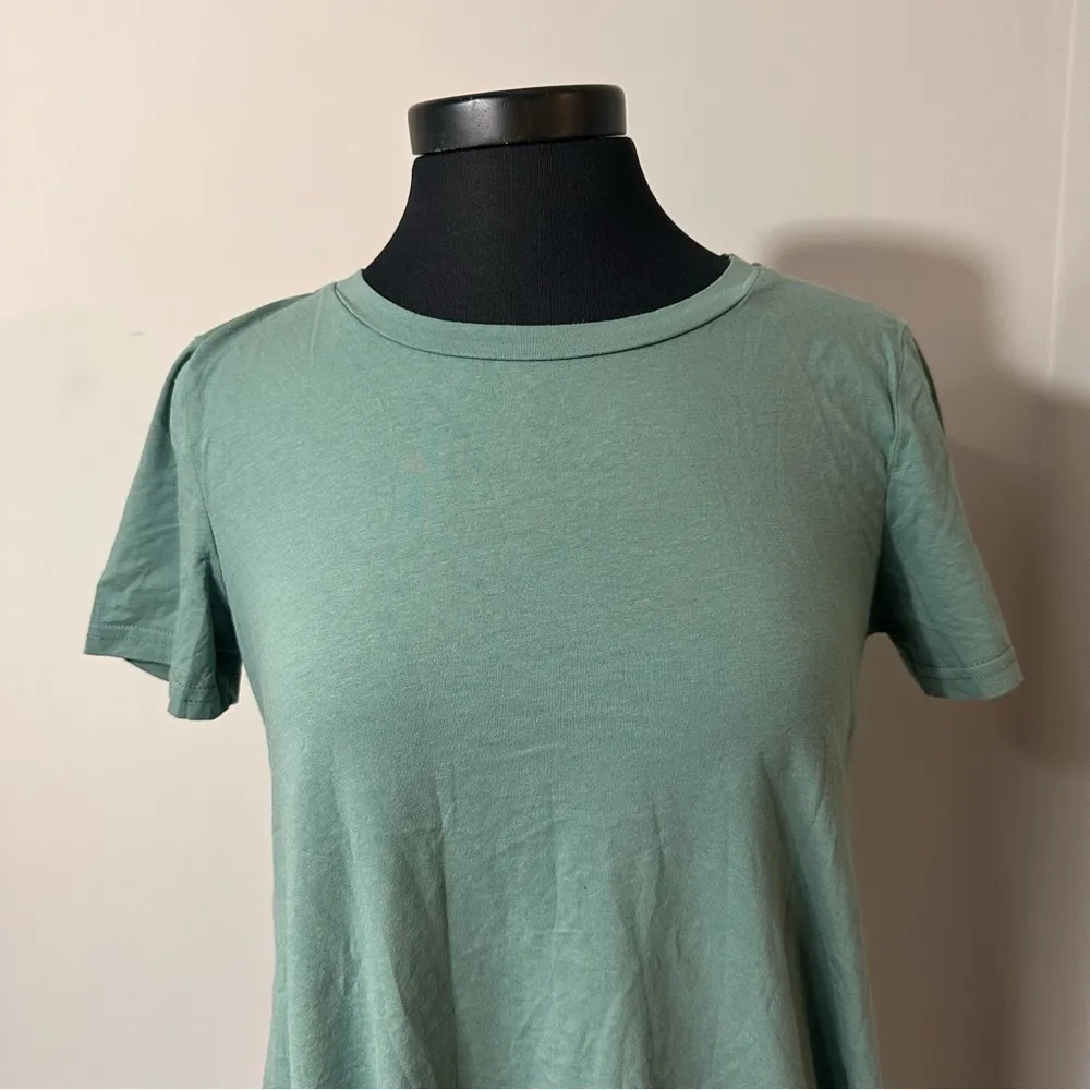 Seafoam Green & Blue Dress Ombré T Shirt Dress in Size Small - Image 2