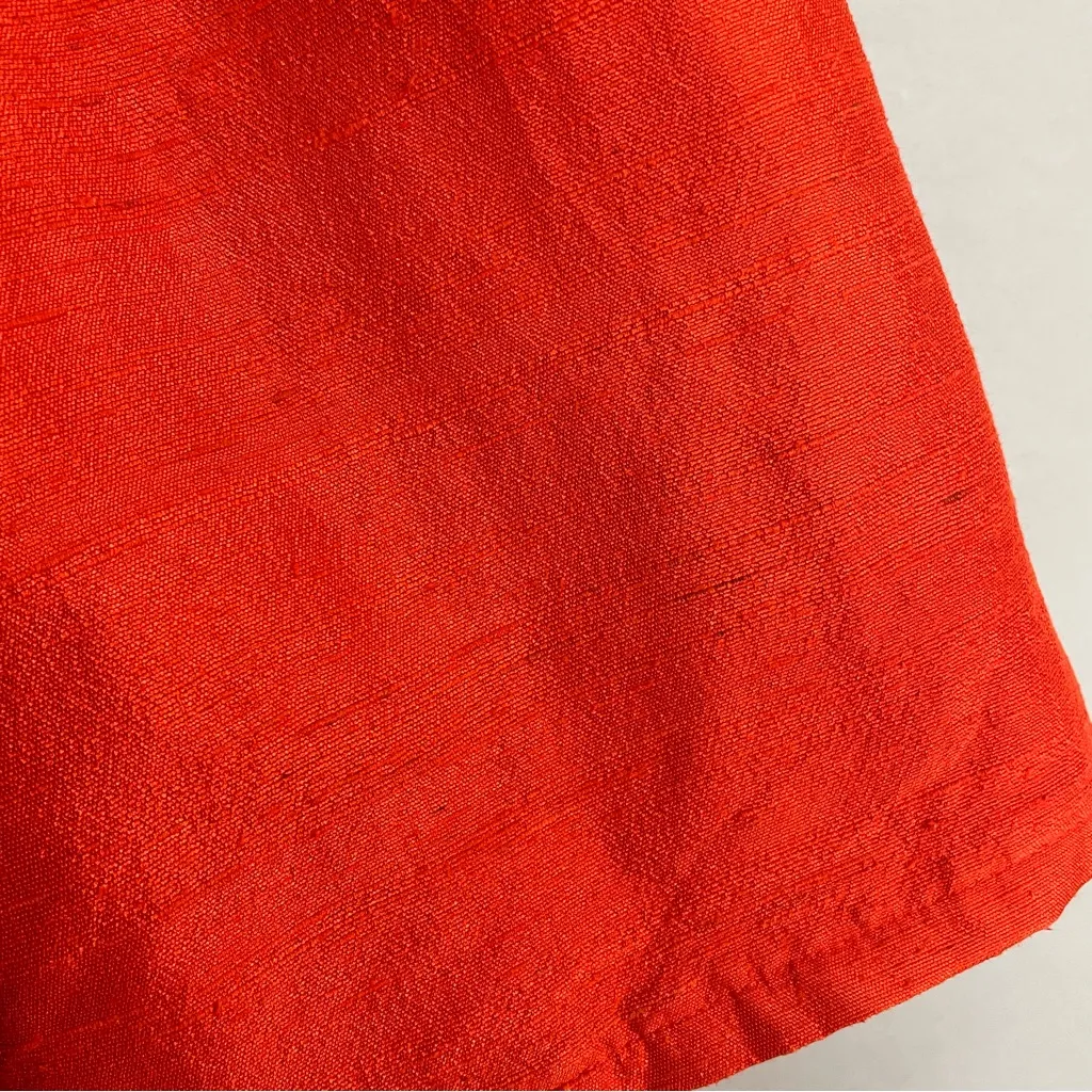 Vintage Caftan Dress Maxi Women Kaftan Muumuu Elephants‎ Reddish Orange Zip - Image 11