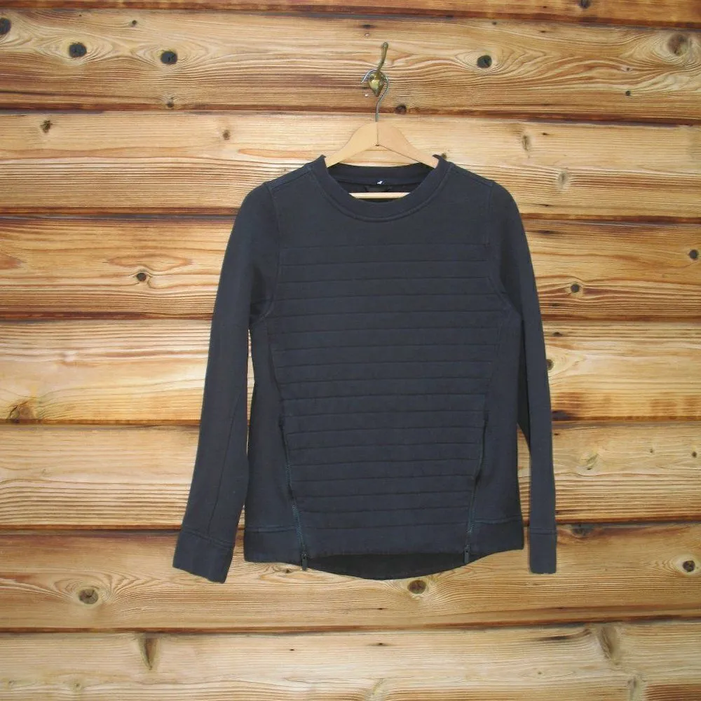 Lululemon Fleece Be True Crew  Pullover Sweatshirt Black - Image 5