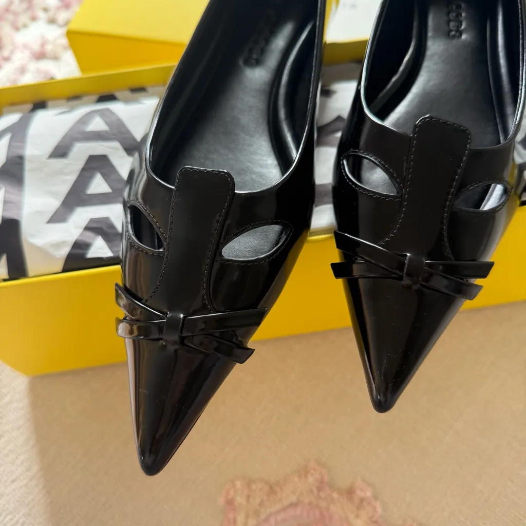 Marc Jacobs THE KAT BALLERINA in Black Size 37 NEW - Image 9