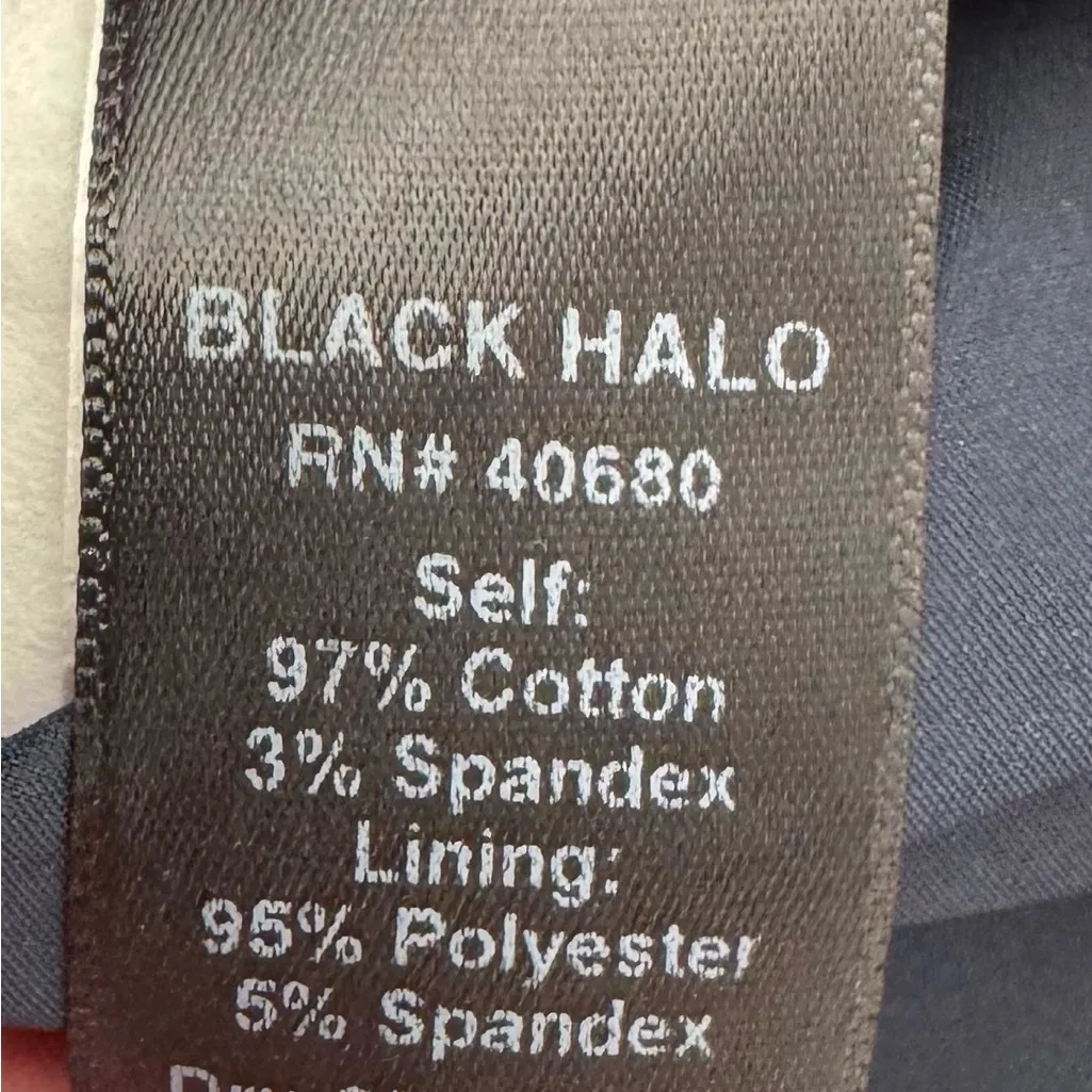 Anthropologie Black Halo Colorful Abstract Crop Top, size 2 zipper back lined - Image 5