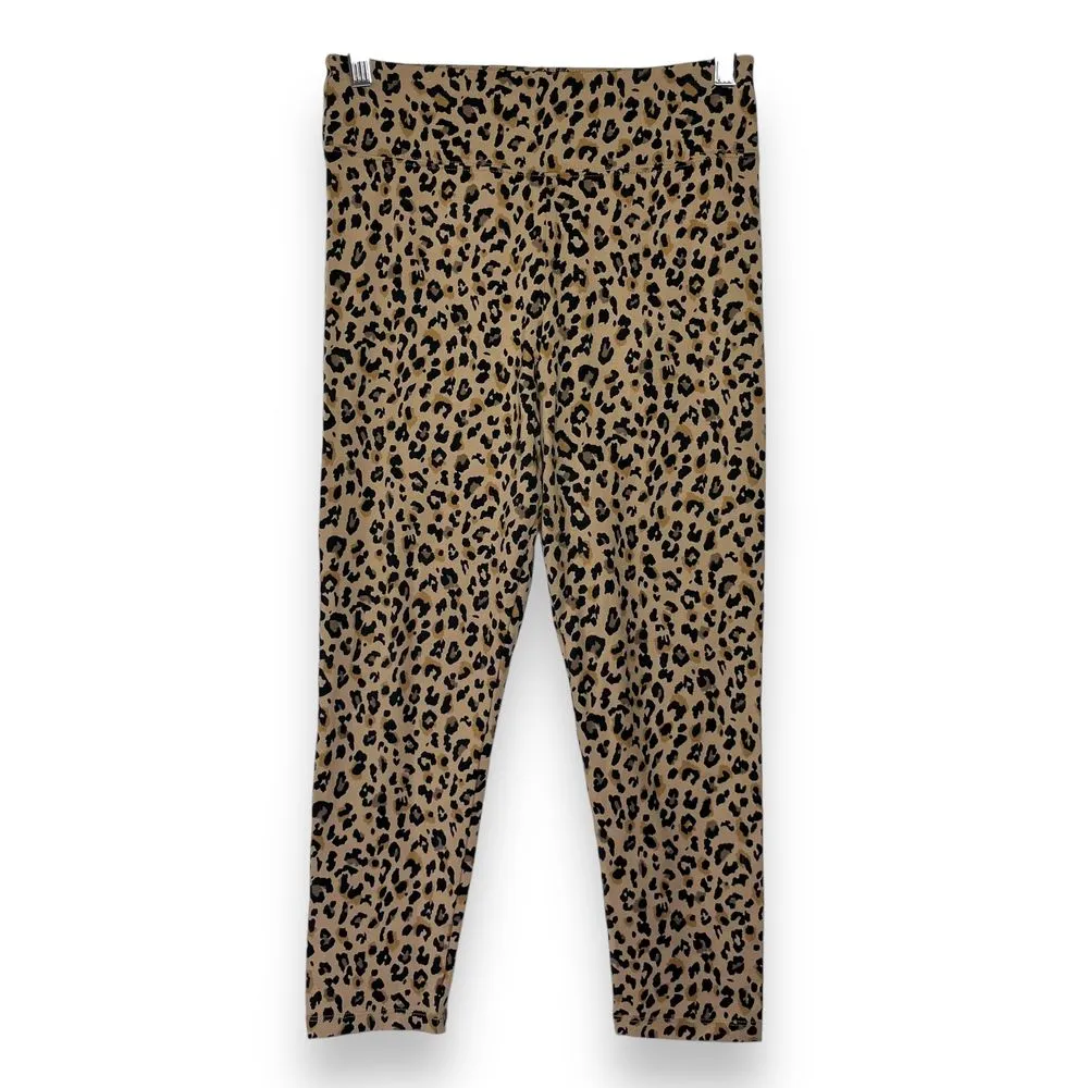 J. Crew NWOT Cropped Leopard‎ Leggings Cotton Women's Size Small - Image 2