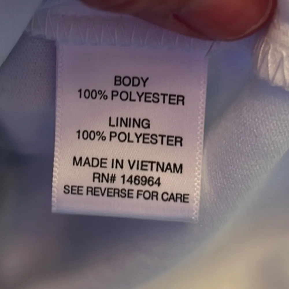 Robbie Bee Signature Blue White Floral Dress Flapper Tea Length New Womens 8 - Image 13