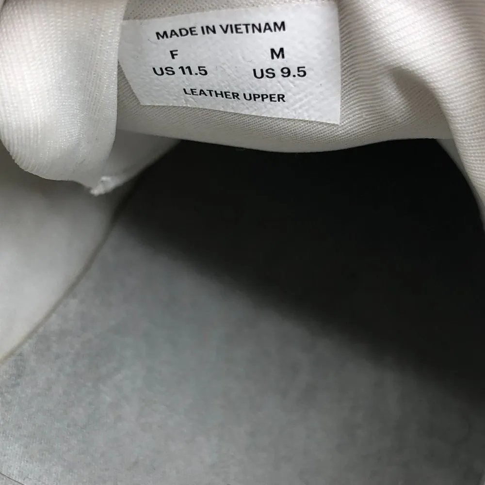 Everlane The ReLeather Court Sneaker Off White Ivory Mens 9.5 Womens 11.5 - Image 9