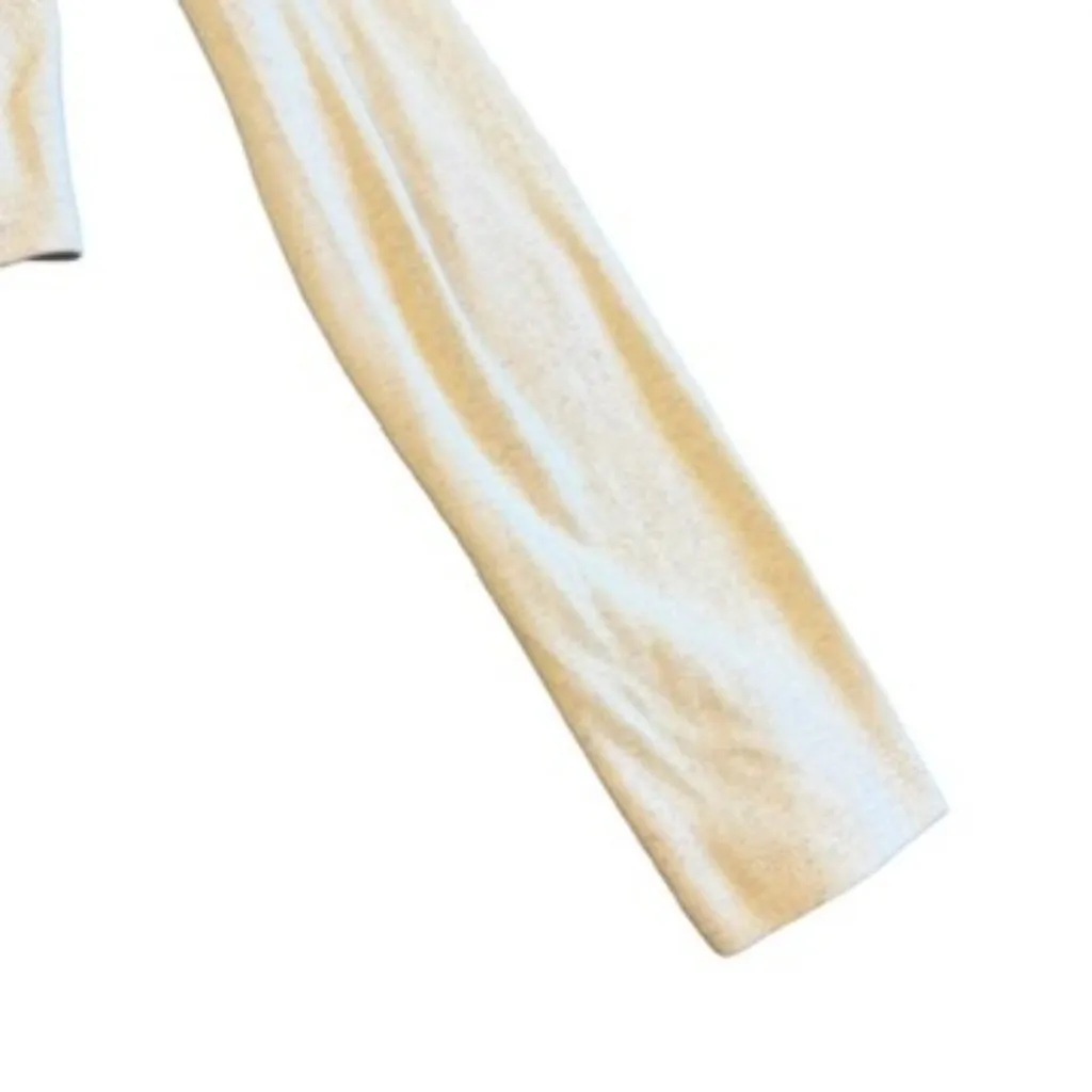 Aerie Cream Long Sleeve Scoop Neck Crop Top Blouse Shirt Stretch Size Small - Image 6