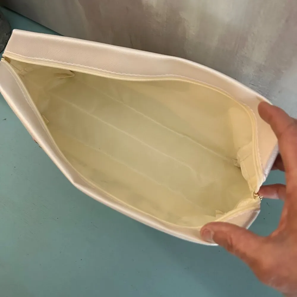 NEW TEACH Letter Makeup Bag Colorful TEACHER Chenille Letter Patch Cosmetic Bag White - Image 10