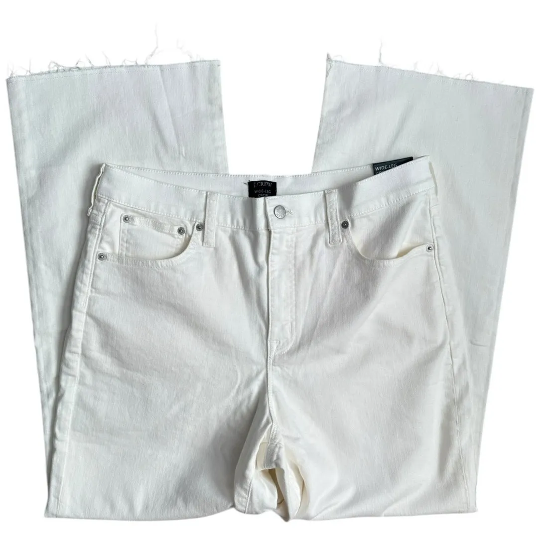 J. Crew Tall Wide-leg Jean in All-Day Stretch Seashell‎ White Size 31T - Image 6