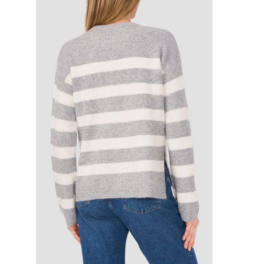 Halogen Stripe Crewneck Sweater - Image 2