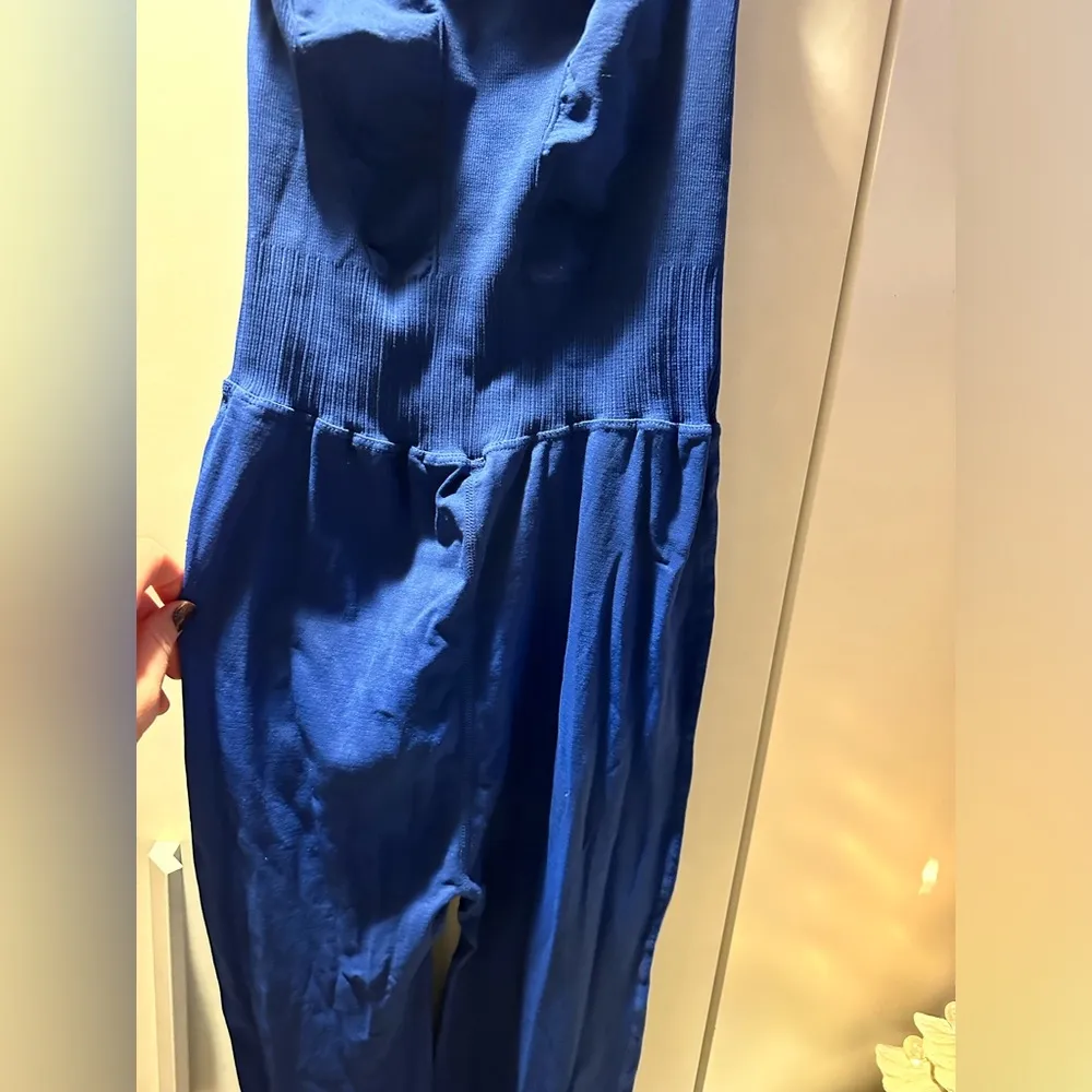 NWOT Free People Movement Good Karma flare onsie in blue Size undefined - Image 9