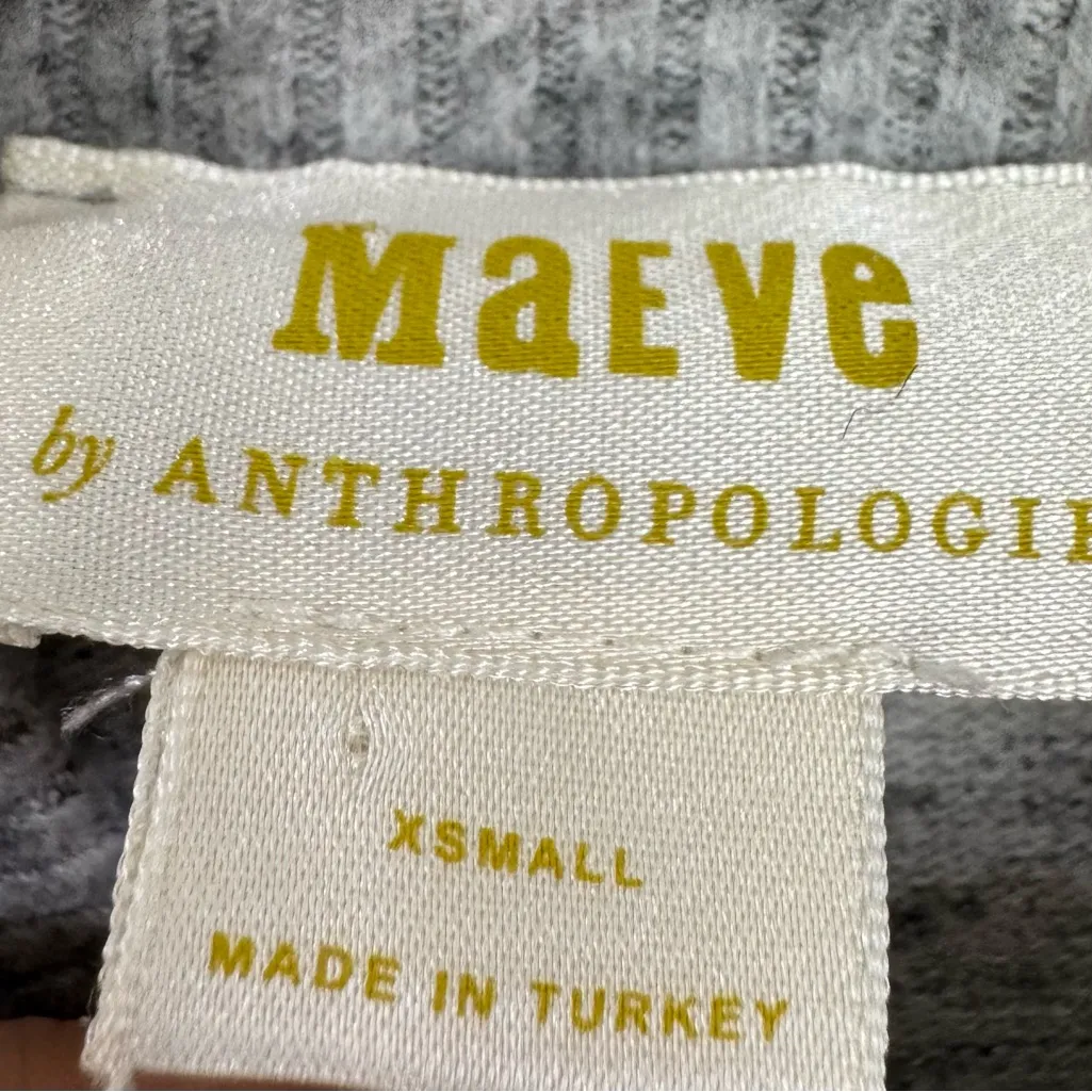Anthropologie Maeve Heather Gray Sweater - Image 3