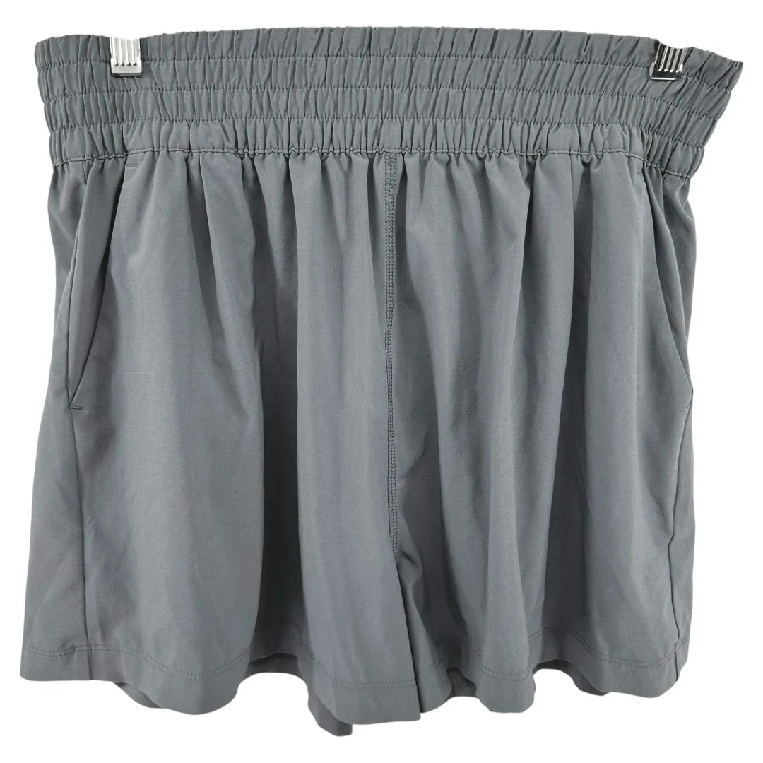 Vuori Villa Shorts 3" Running High Waist Relaxed Pull On Gym Athletic Gray Large - Image 2