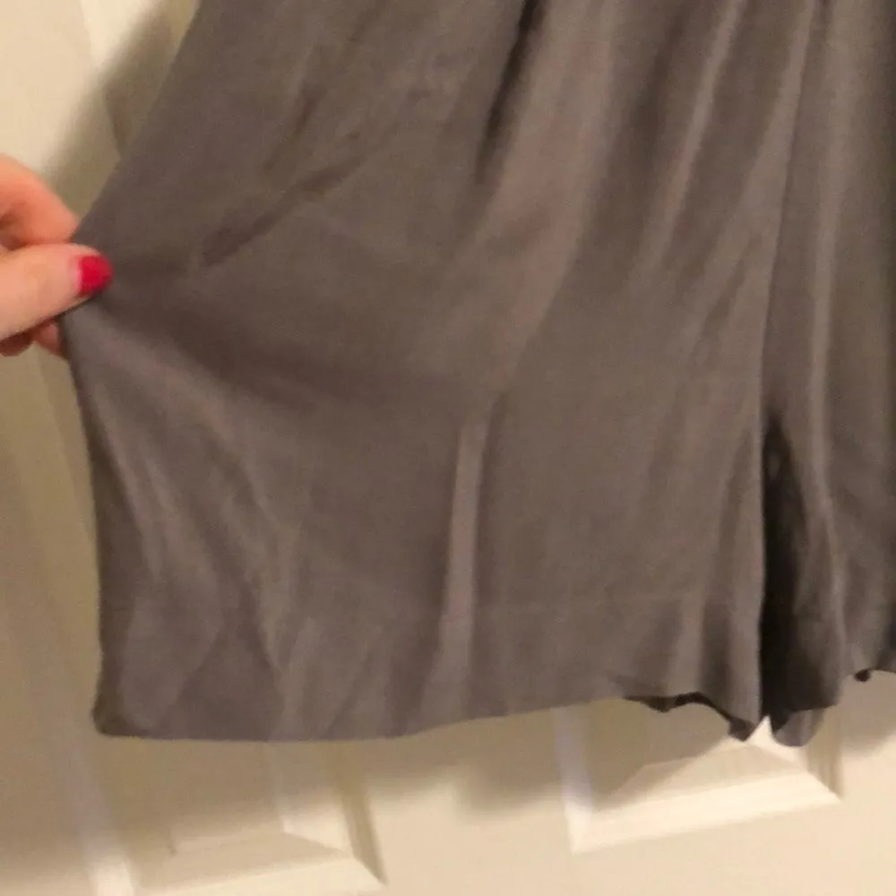 C&California Grey Shorts Romper Crisscross Back - Image 3