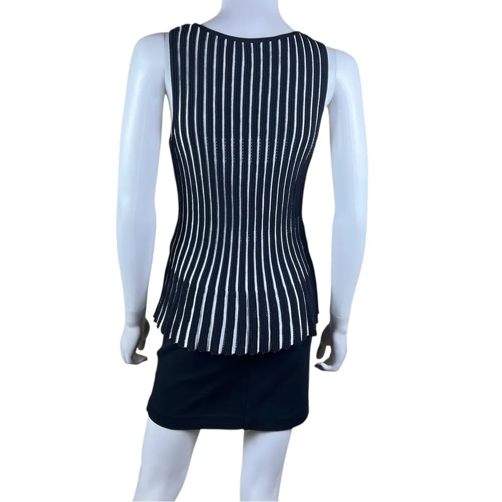 White House Black Market Sleeveless Horizontal Stripe Sweater Tank - Image 9