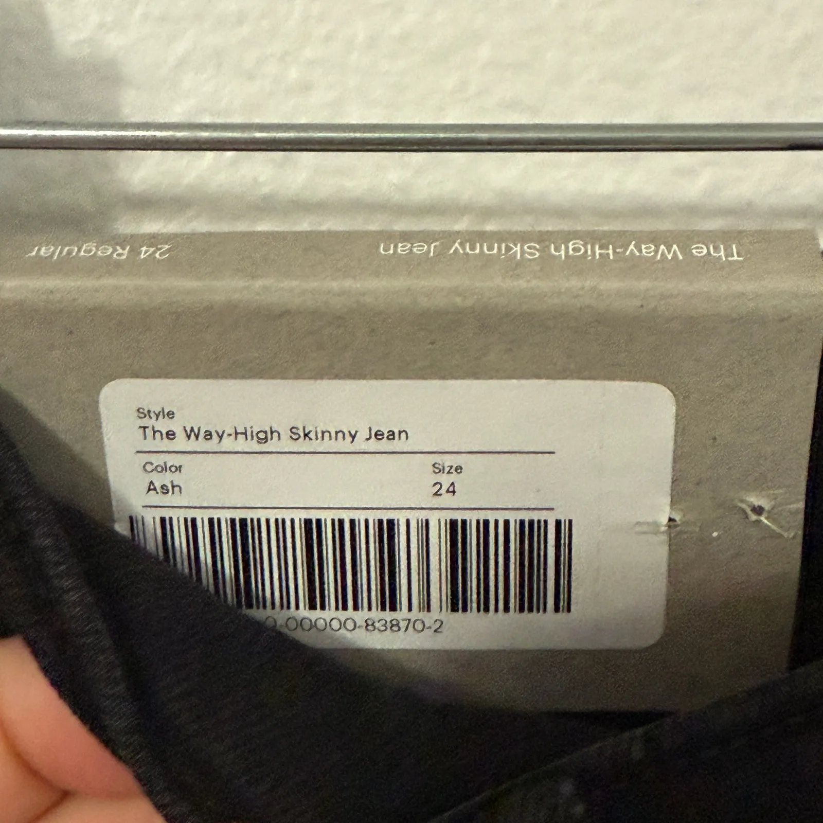 NWT Everlane Women's Sz 24 The Way High Skinny Jean Ash Black High Rise - Image 10