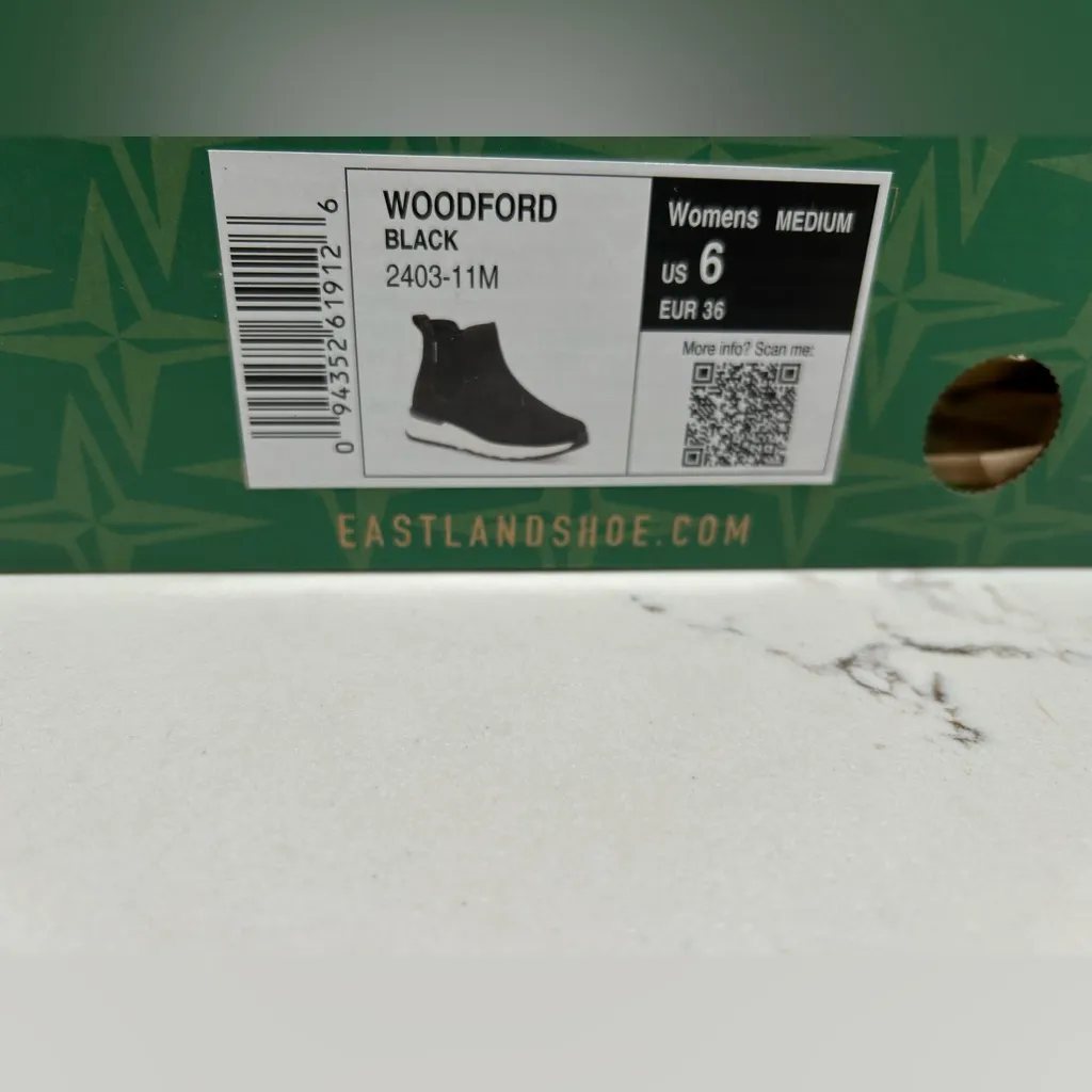 NEW Black Eastland Women's Woodford Ankle Boot 6 $100 - Image 6
