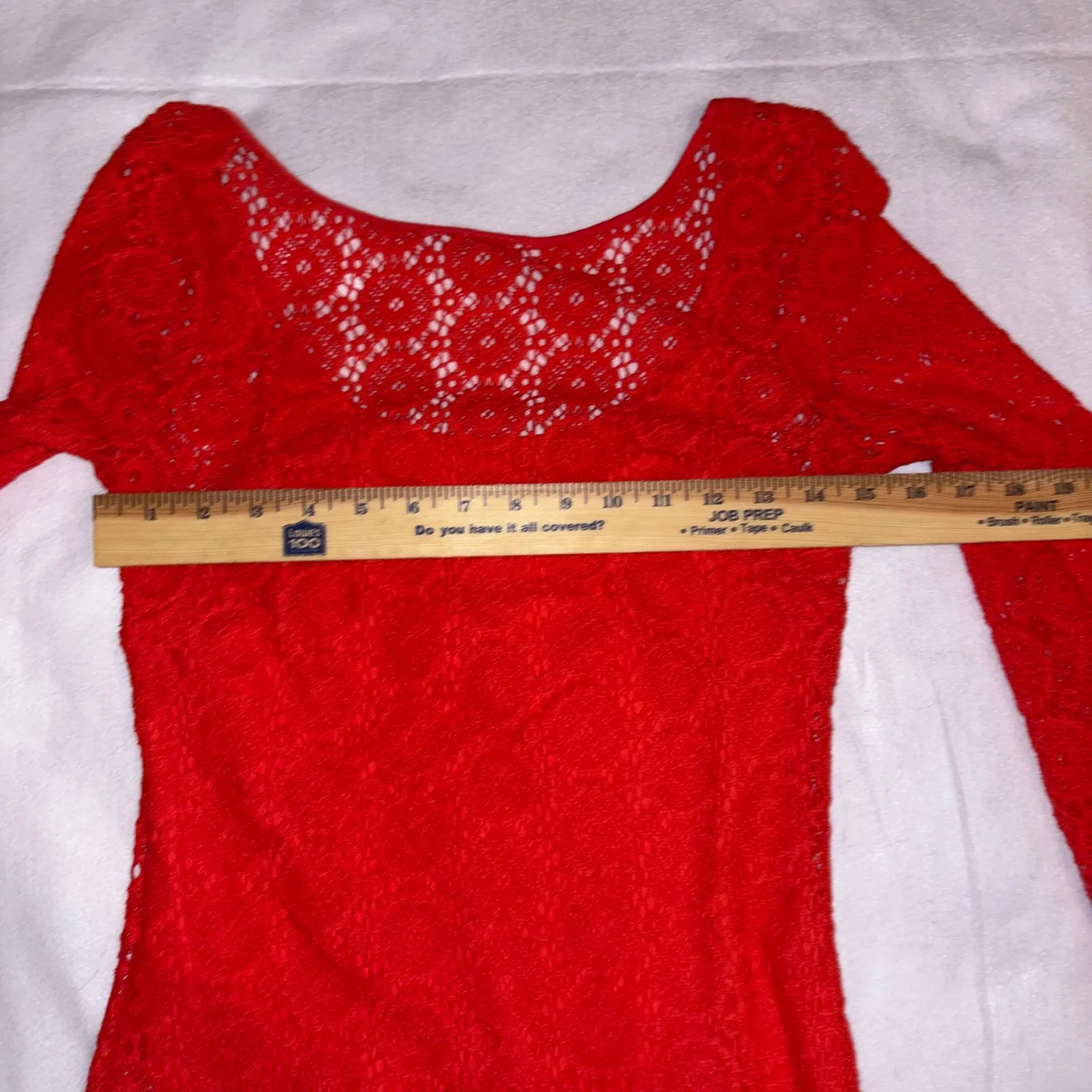 Lilly‎ Pulitzer crochet Lace Boat Neck Long Sleeve Shift Dress Women's Small - Image 8