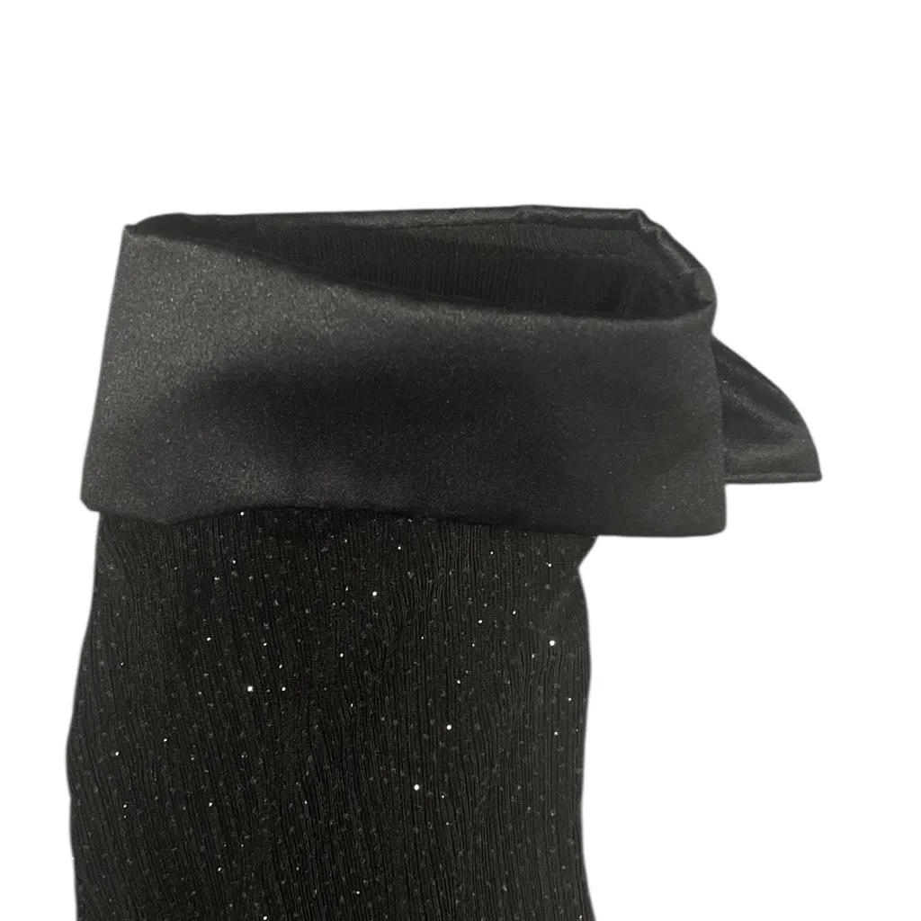 Vintage R&M Collection Black Sparkly Open Cardigan w/Built In Tank L U.S.A. Made Size L - Image 7