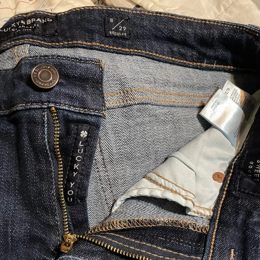 Lucky Brand Womens Jeans Sweet Boot Blue Denim Stretch Classic 5 Pocket 8 - Image 9