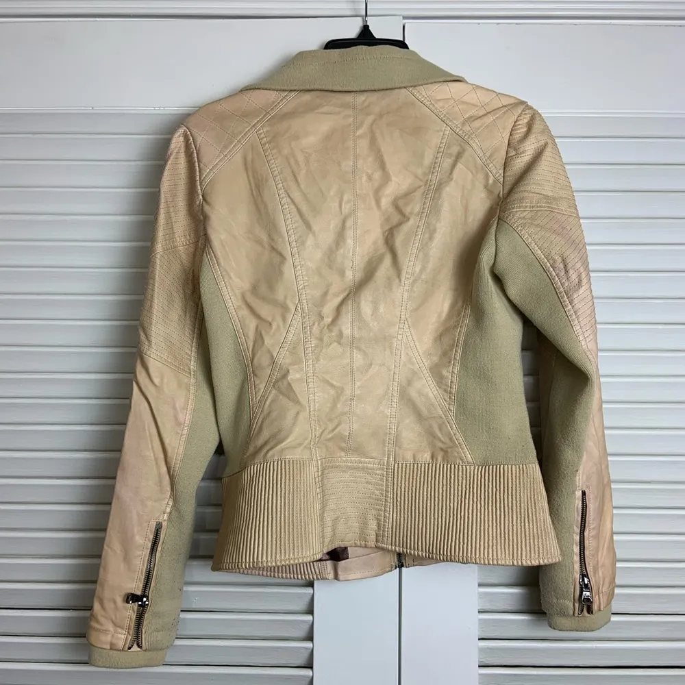 Guess MD Creme Zip up bomber jacket - Image 3