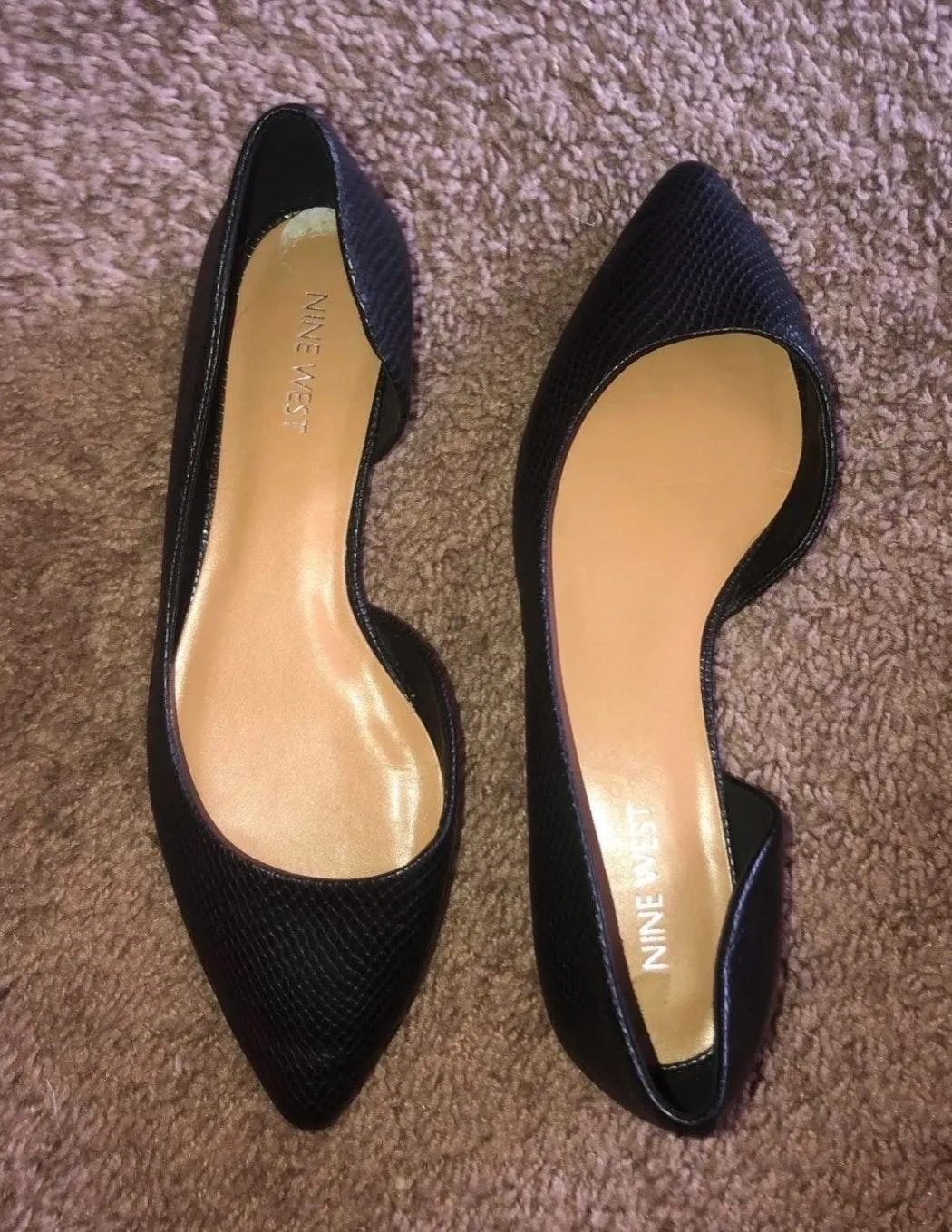 Nine West Black Leather Flats - Image 3