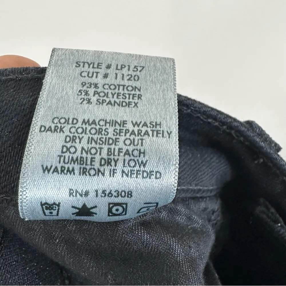 L.T.J Letters To Juliet Jeans Womens 27 The Siena Black High Rise Straight - Image 10