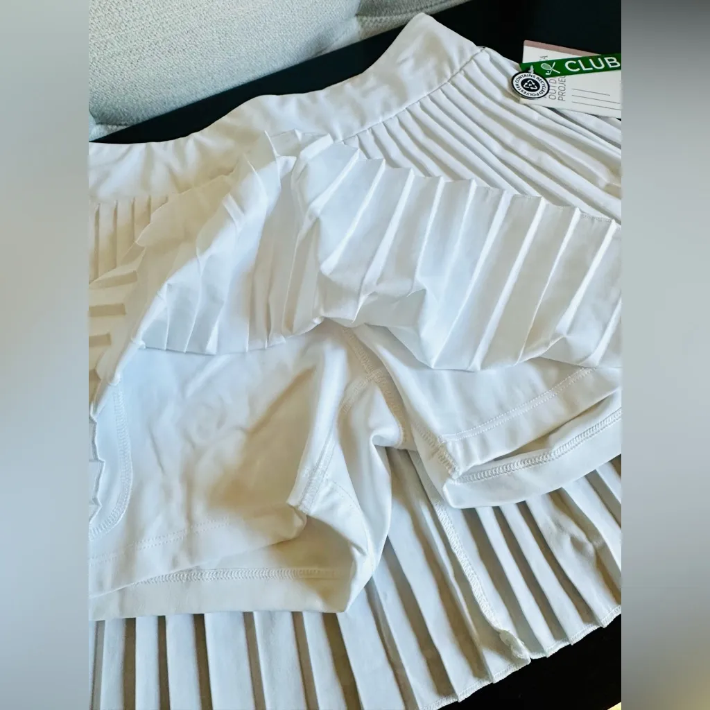 White Pleated Golf Skort, NWT - Image 3