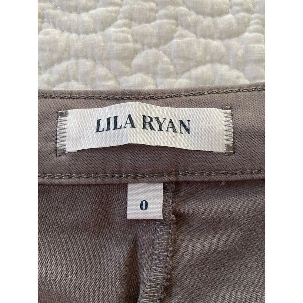 Lila Ryan Zuri Tapered Flat Front Trouser Steel Grey  Size 0 Casual - Image 3