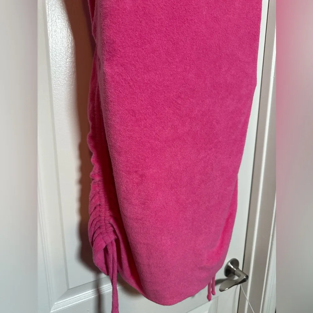 Victoria’s Secret PINK Pink Terry Cloth Towell Scrunch Ruched Adjustable Dress - Image 9