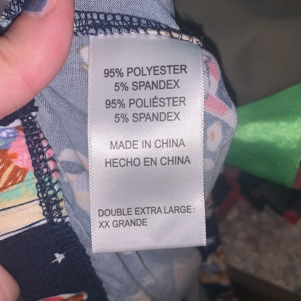 Jane and Bleeker Bear Pizza Popcorn Chips jogger style super comfy pajama pants - Image 10