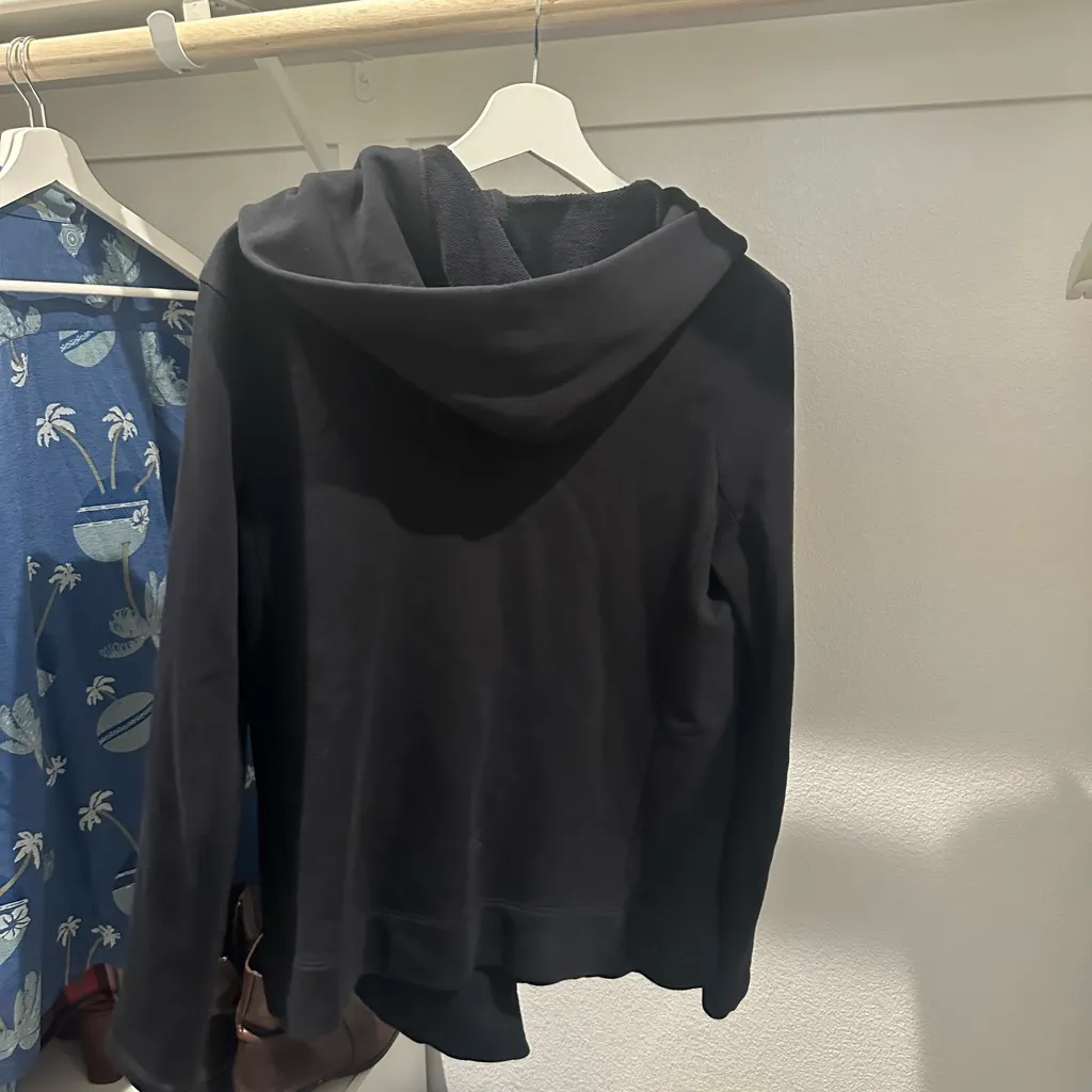 James Perse Estilo Asymmetrical Zip Up Hoodie size 3 - Image 5