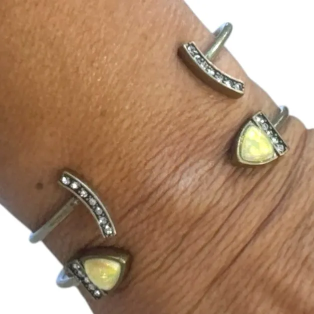 Chloe + Isabel set of 2 gold tone open cuff Bracelets - Image 3