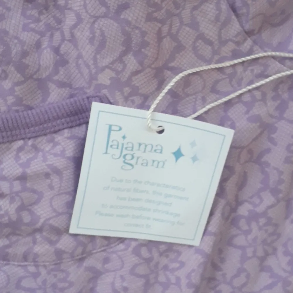 Pajamagram Floral Purple Romper SIZE M Size M - Image 4