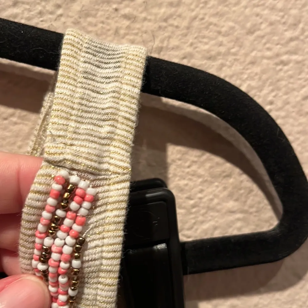 Roxy Boho Beaded Tank Top Size Small - Image 7