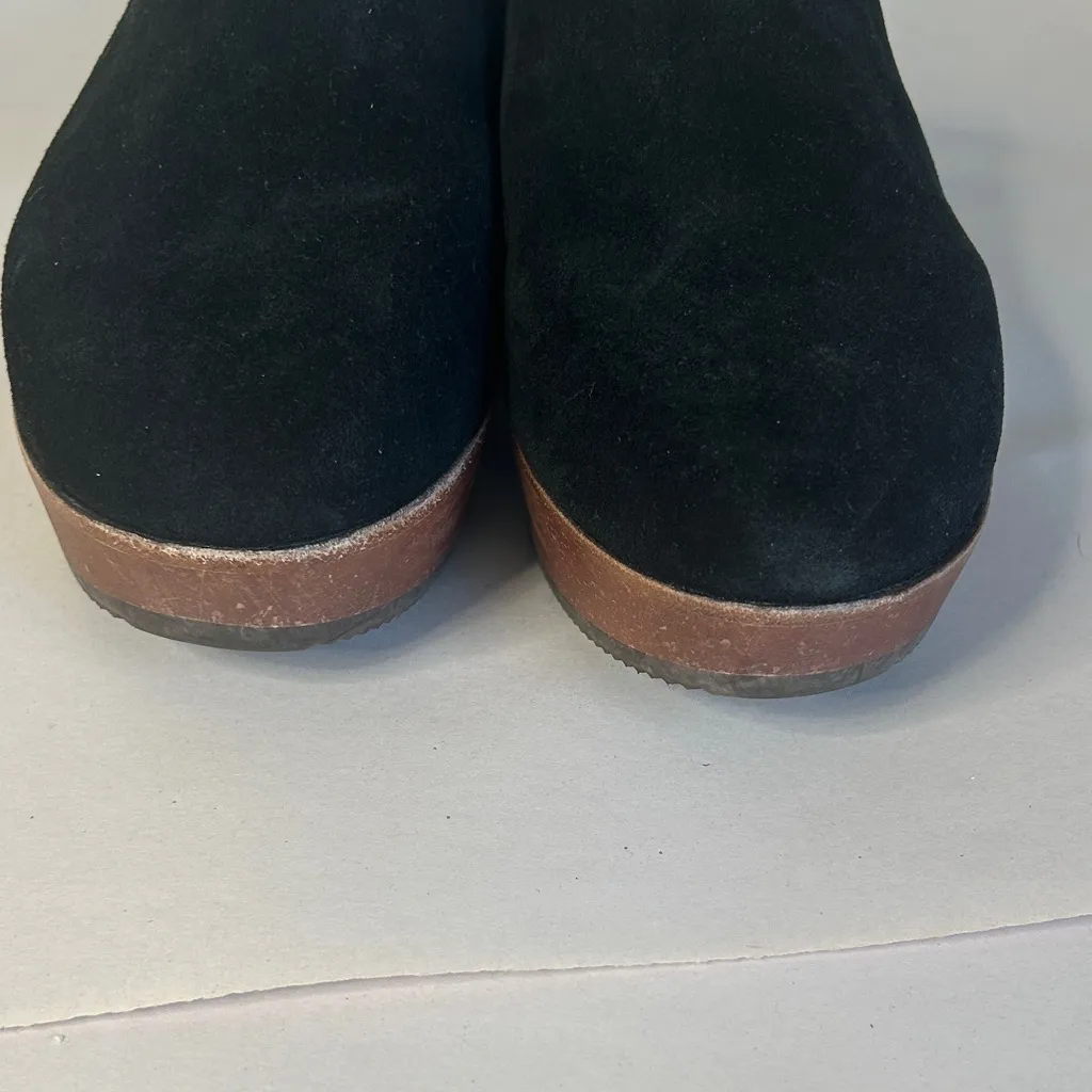 Toms Black Suede Mules women size 9 - Image 5
