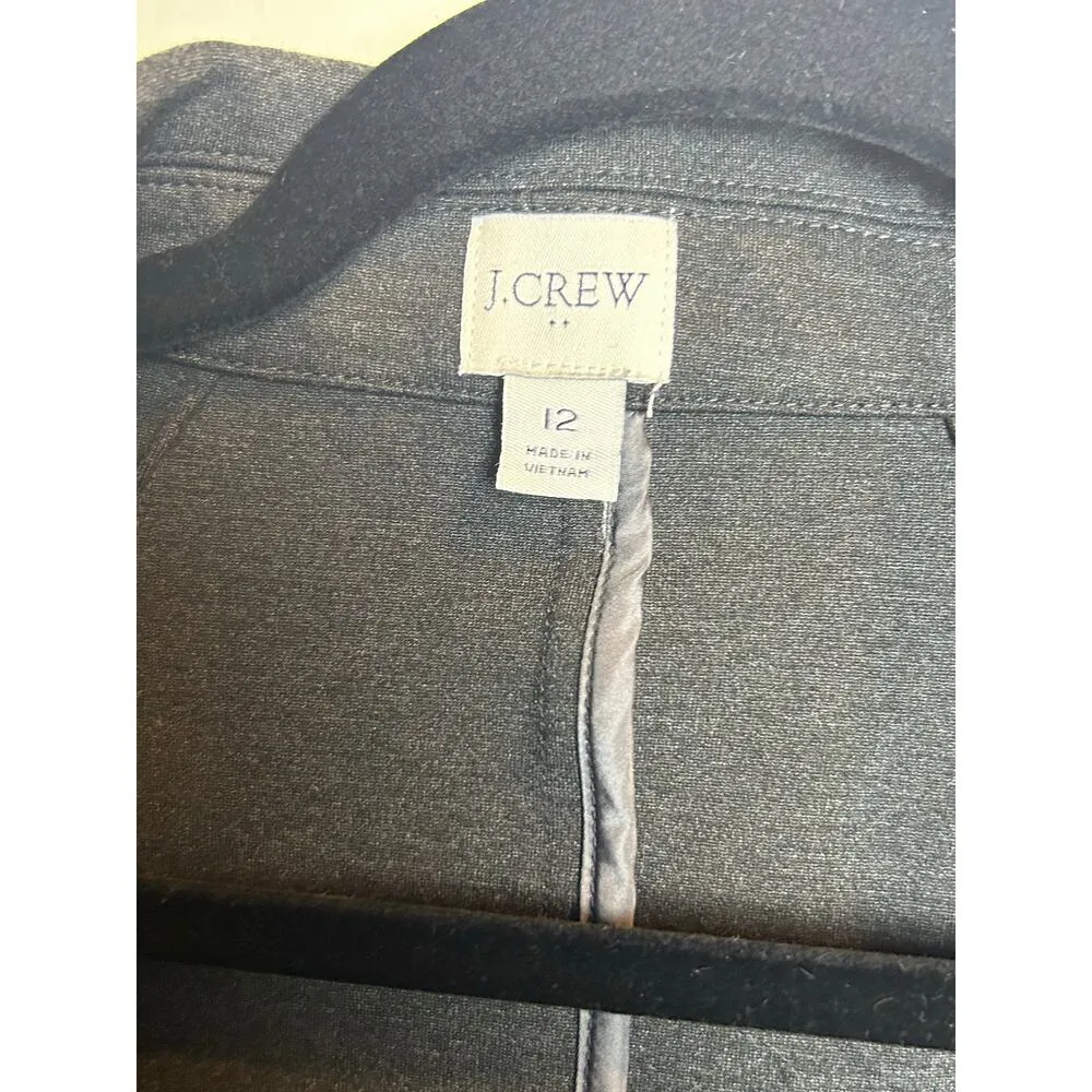 J. Crew Outlet Gray Blazer Size 12 Business Lawyer Professional Classic - Image 2