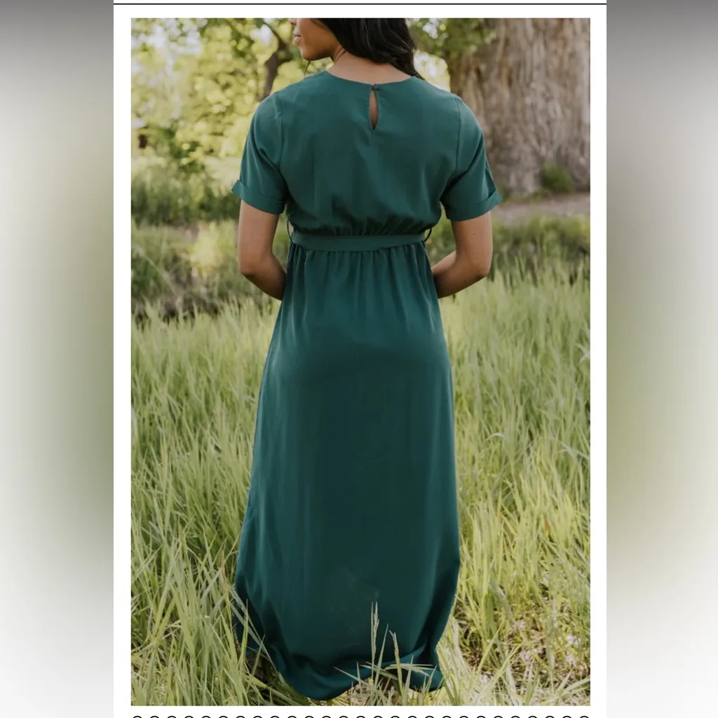 One loved babe faux wrap dress Green - Image 3