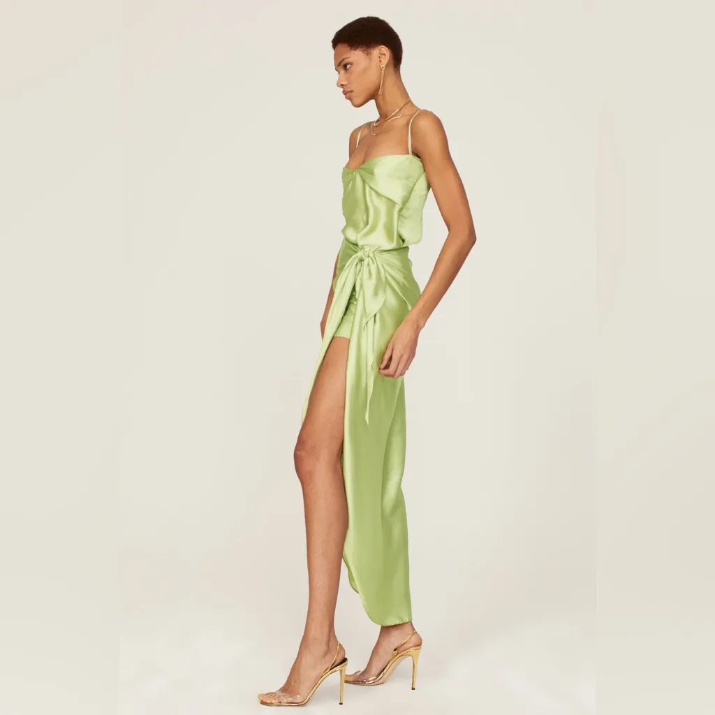 BAOBAB Selma Midi Dress‎ Medium Green - Image 3