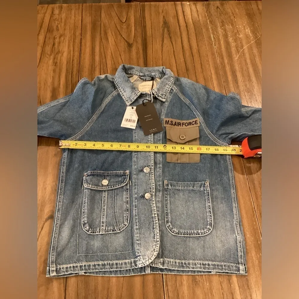 Revolve Current/Elliott The Liberator denim Jean jacket in Sublime xs nwt - Image 5