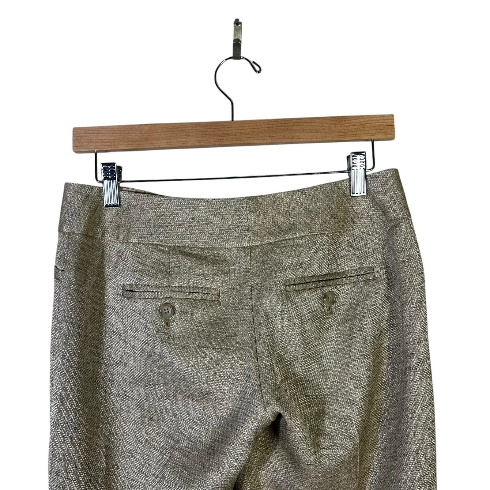 The Limited Drew Fit Low Rise Dress Pants Size 0 Beige Flare Career Office Work - Image 6