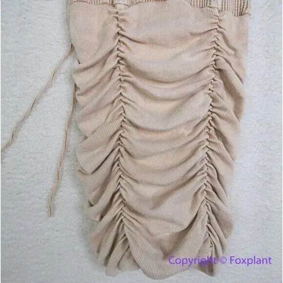 New! Free‎ People FP One Katya Thermal Tank mini Dress cream/beige, size M - Image 10