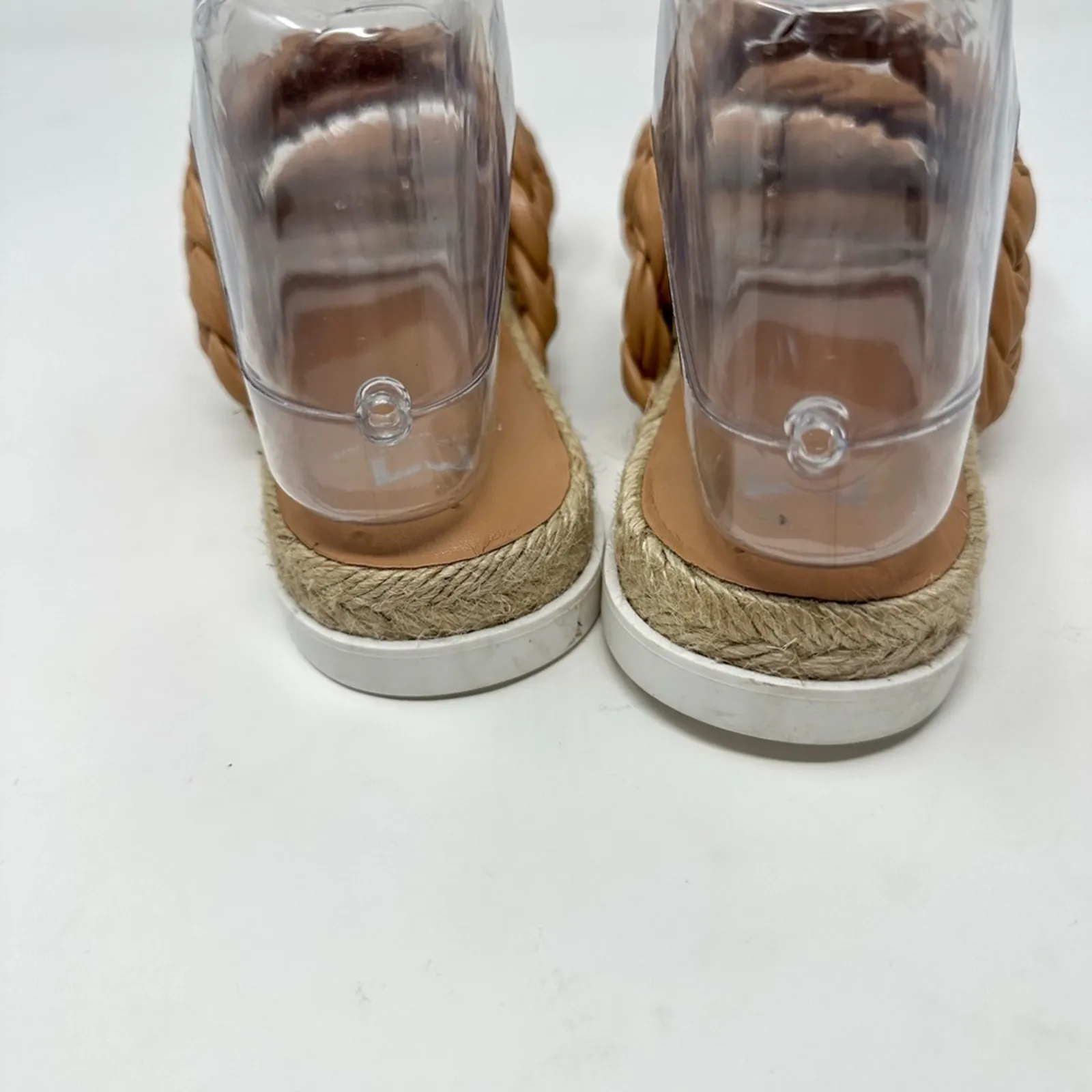 NEW Marc Fisher Women's Jaimee Flat Espadrilles Slip-On Leather Sandals Size 6 - Image 10