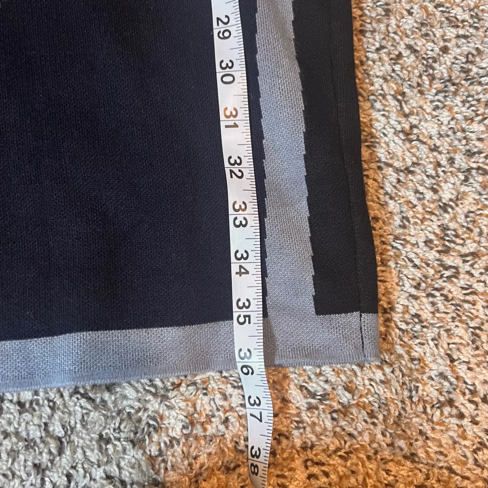 MSSP Knit Dress Sleeveless‎ Sheath Bodycon Career Party Black Gray S - Image 4