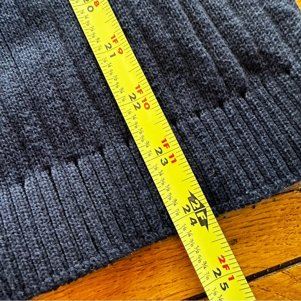 Pendleton Navy Ribbed Long Sleeve Turtleneck Sweater Size Medium Great C… - Image 5