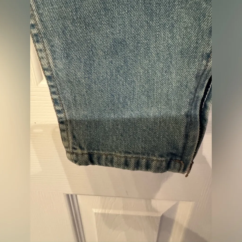REDONE 90’s High Rise Zipper Women’s Denim Cotton Blue Ankle Jeans Size 26 - Image 4