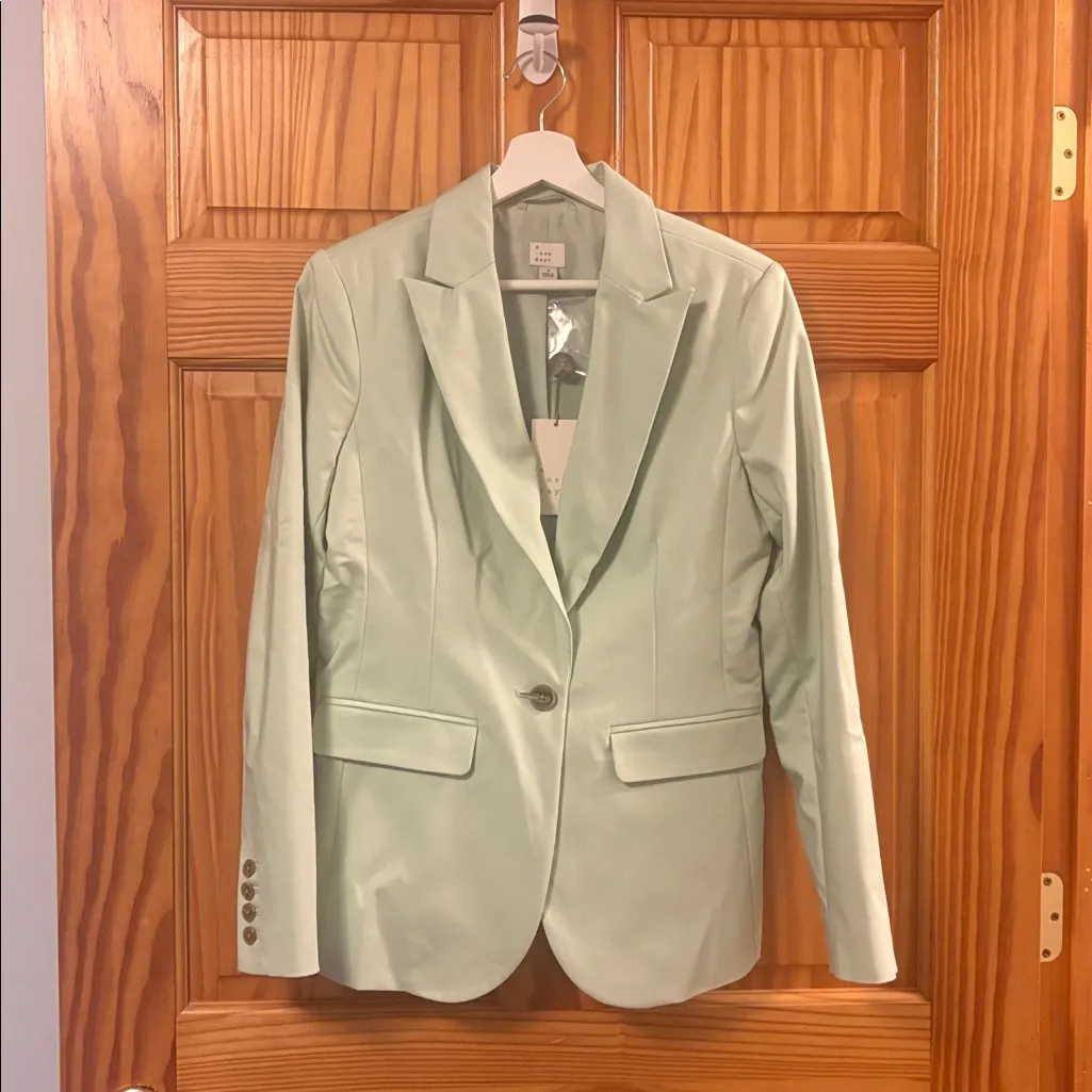 A New Day Mint Green Size 8 Blazer Jacket New With Tags - Image 8
