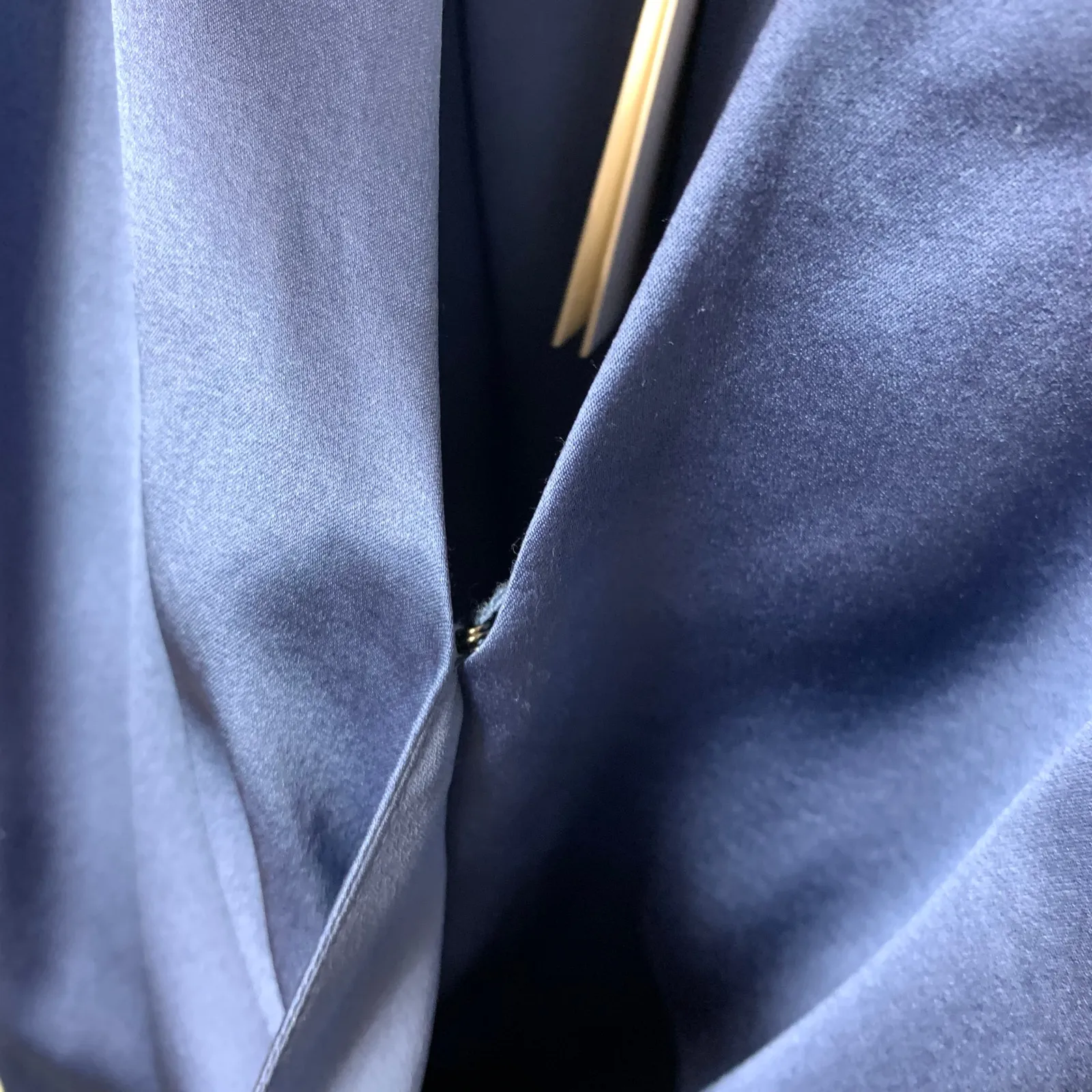 Veronica Beard Womens Agatha Ruched Long Sleeve Stretch Silk Dress Blue Size 14 - Image 16