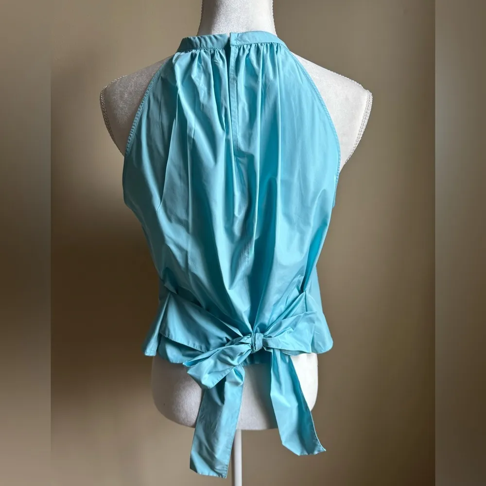 NWT  Bow Halter Top in Turquoise - Image 6