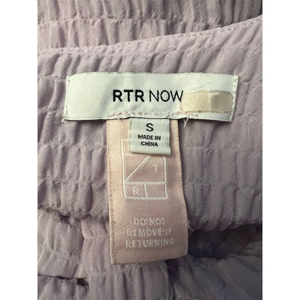 RTR NOW Women's Lilac Babydoll Puff Short Sleeve Dress Size S Purple - Image 9